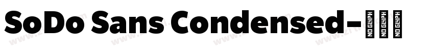 SoDo Sans Condensed字体转换